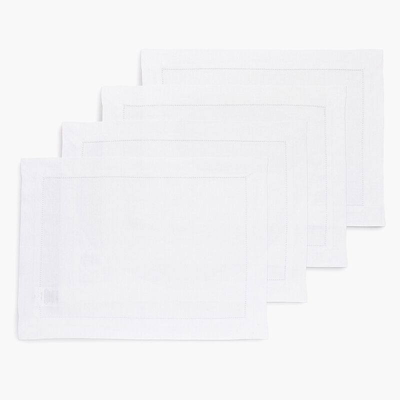 Linen Placemats - Classic Hemstitch