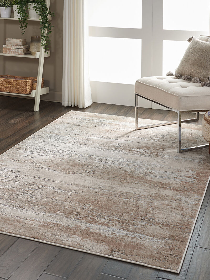 Rustic Textures RUS03 Beige 3'11" x 5'11" Rug