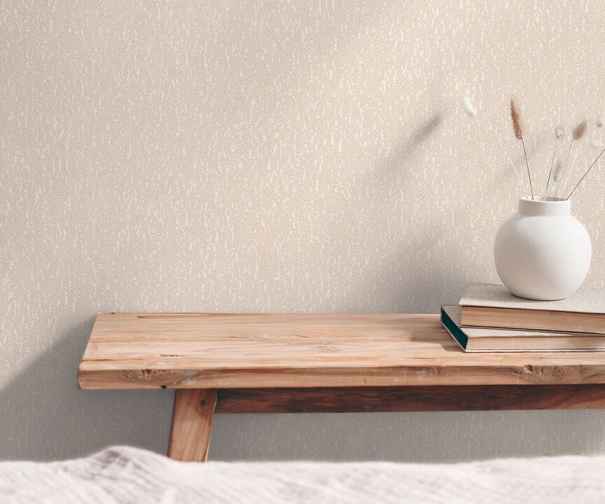 Hygge Home Soft Plaster Motif Beige Wallpaper GG82145