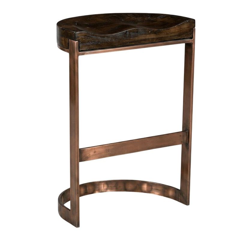 Starlight Canyon Home Industrial Counter Stool with Footrest, Backless Bar Stool for Kitchen,Brown image number 2