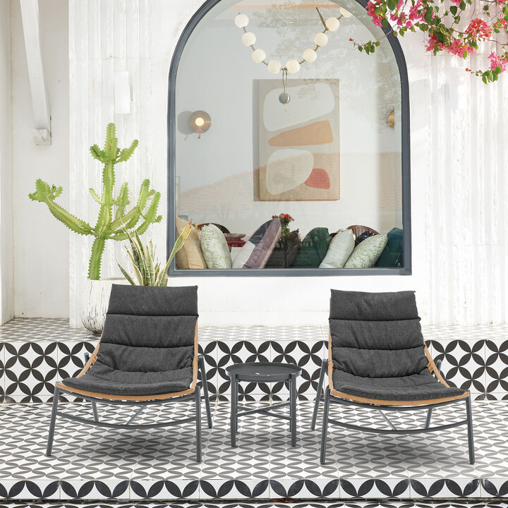 Sunset Gray 3-Piece Patio Set