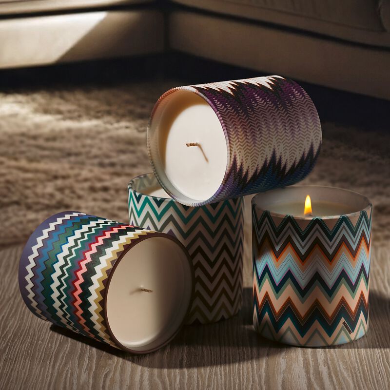 Scented Candle MICRO ZIG ZAG, diam. 3.3", H 3.5" image number 2
