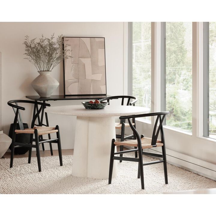 Moe's Home Collection Ventana Dining Chair Black And Natural-Set Of Two