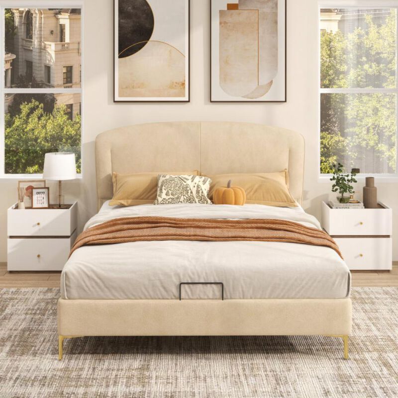 Hivvago 2-Drawer Modern Nightstand with Storage for Living Room Bedroom