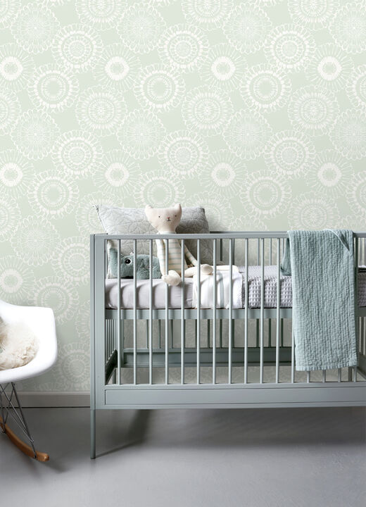 Sonnet Sage Floral Wallpaper