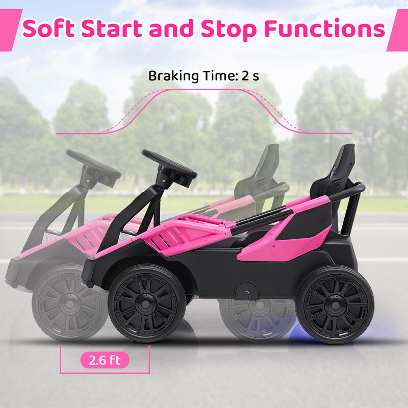 12V Electric Ride-On UTV for Big Kids with Remote Control and Music image number 4
