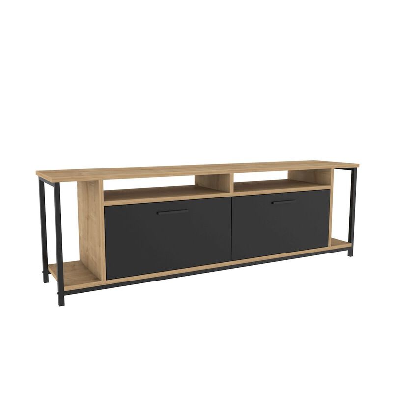 Decorotika Omar Tv Stand - Sapphire Oak Black
