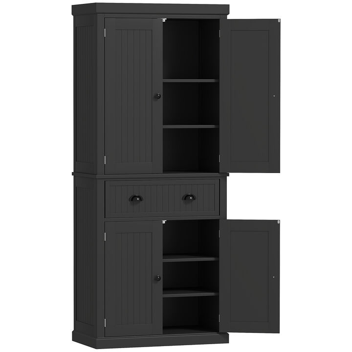 Hivvago 72" Kitchen Cupboard with 4 Doors, Drawer & Shelves