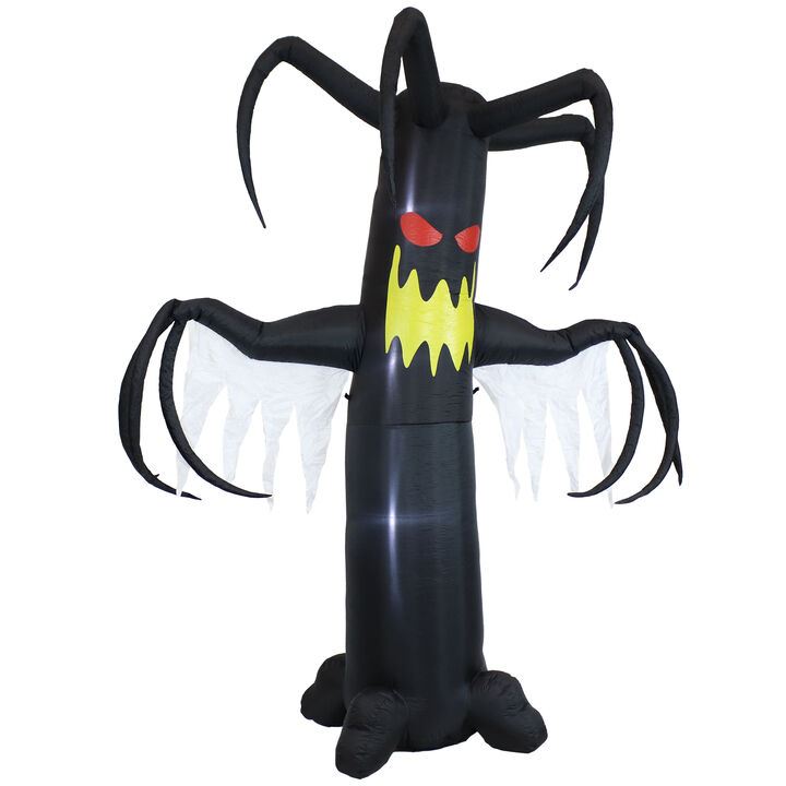 Sunnydaze Nightmare Hollow Ghostly Tree Halloween Inflatable - 8 ft