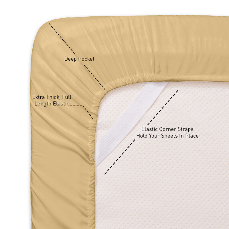 Ultra Soft 1800 Series Double Brushed Microfiber Sheet Set