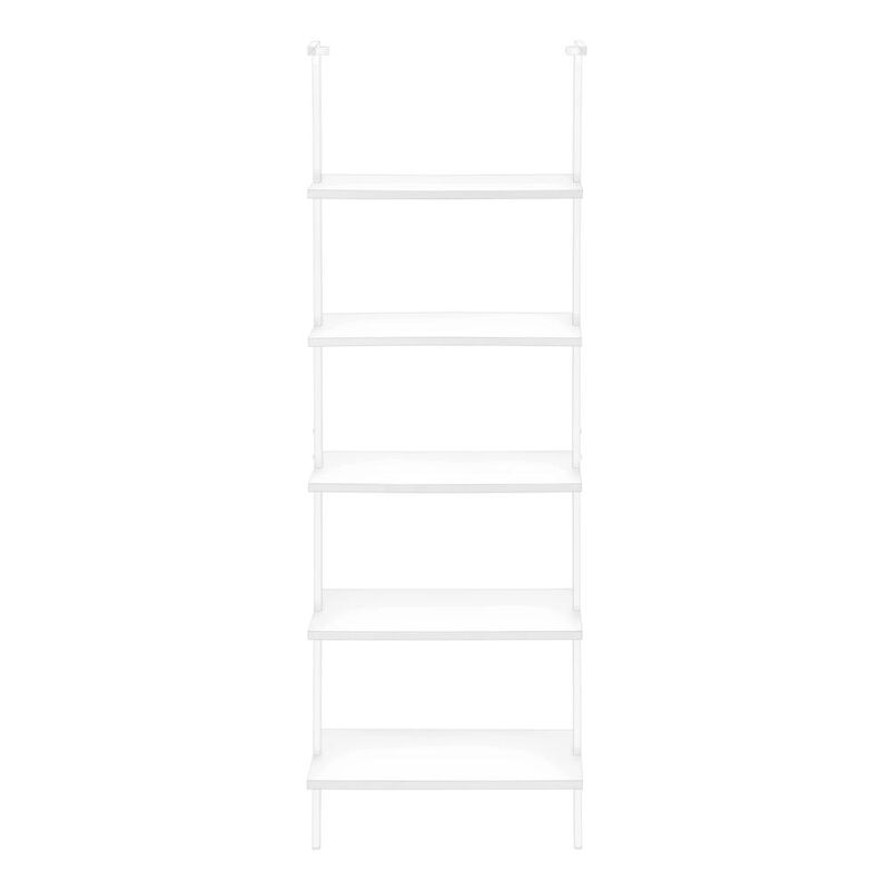 Bookshelf, Bookcase, Etagere, Ladder, 5 Tier, 72H, Office, Bedroom