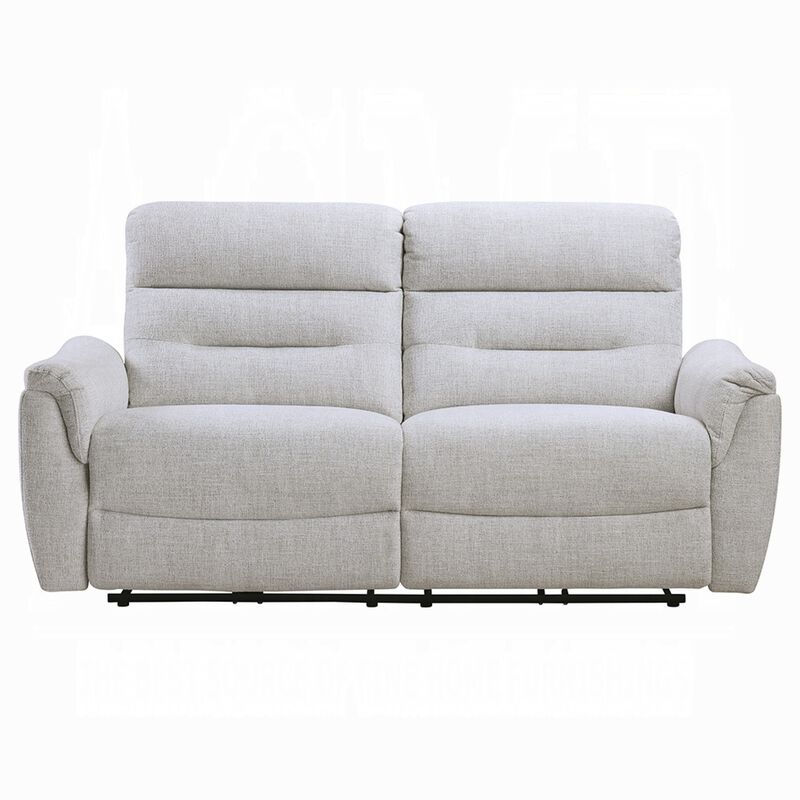 Tres Power Motion Recliner Sofa with USB Port, 2 Seater, Gray Chenille image number 2