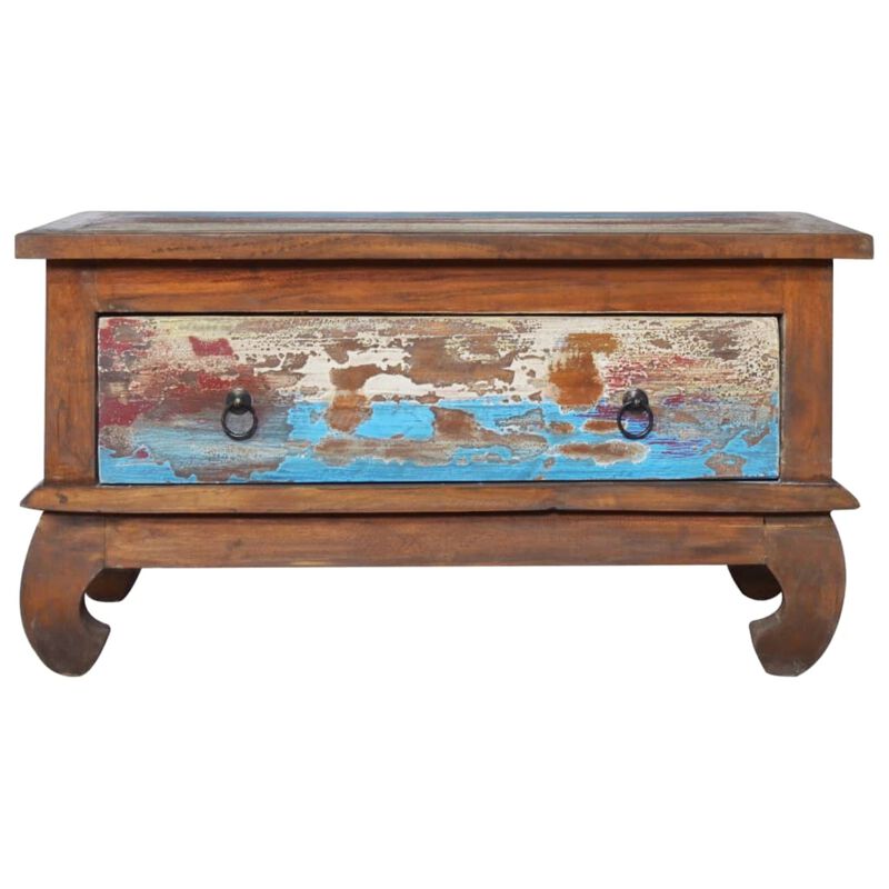 vidaXL Coffee Table 31.5"x19.7"x15.7" Reclaimed Teak Wood
