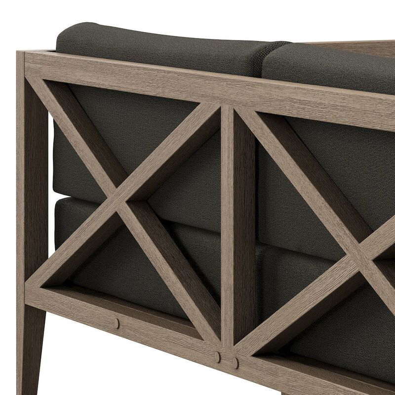 Northlake Outdoor Patio Teak Loveseat image number 6