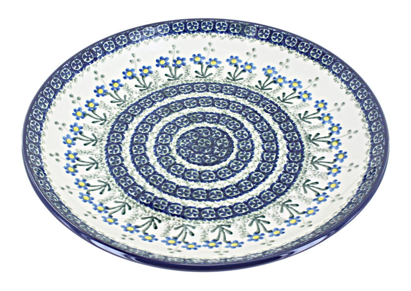 Blue Rose Polish Pottery Maria Dinner Plate