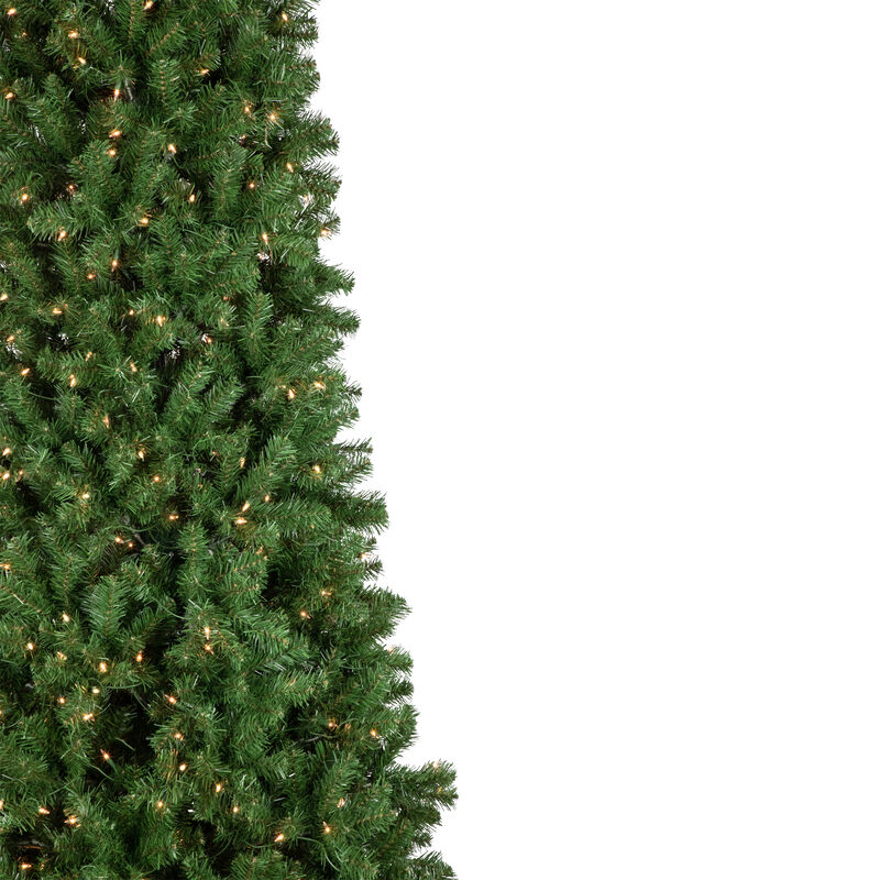 15' Pre-Lit Pendleton Spruce Slim Artificial Commercial Christmas Tree  Clear Lights