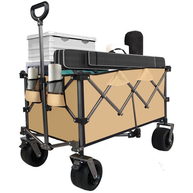 Streamdale Collapsible Beach Wagon: Large Capacity, Foldable, Durable