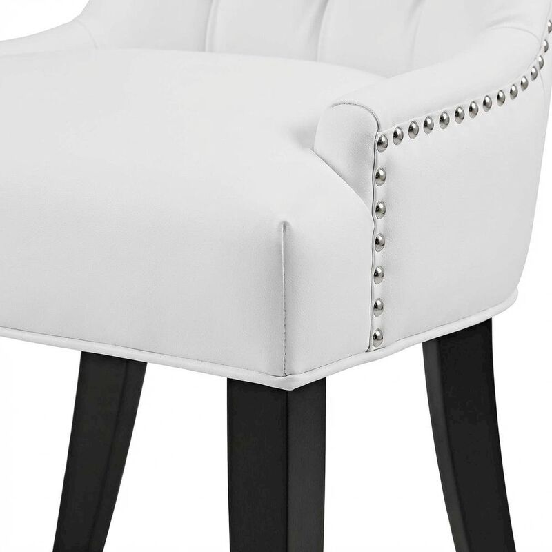 Upholstered Dining Chair with Backrest and Comfortable Seat image number 5