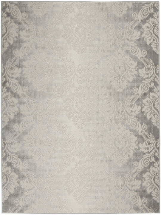 Elation ETN03 Ivory/Gray 4' x 6' Rug