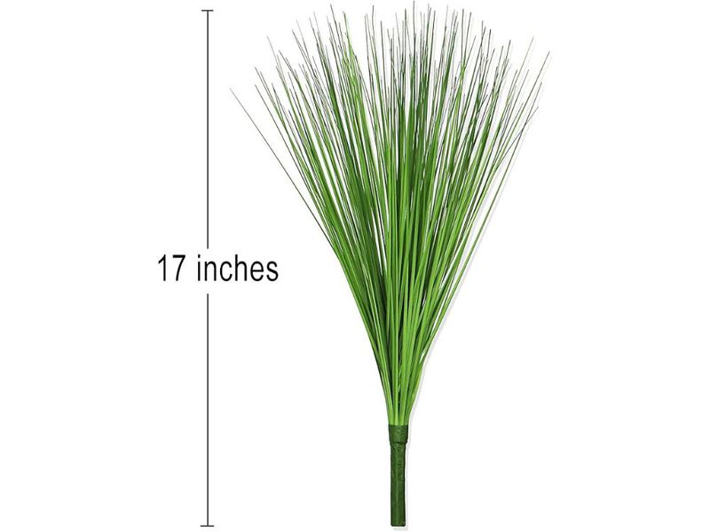 4 Piece Green Artificial Greenery Plants UV Resistant Home Decor image number 2
