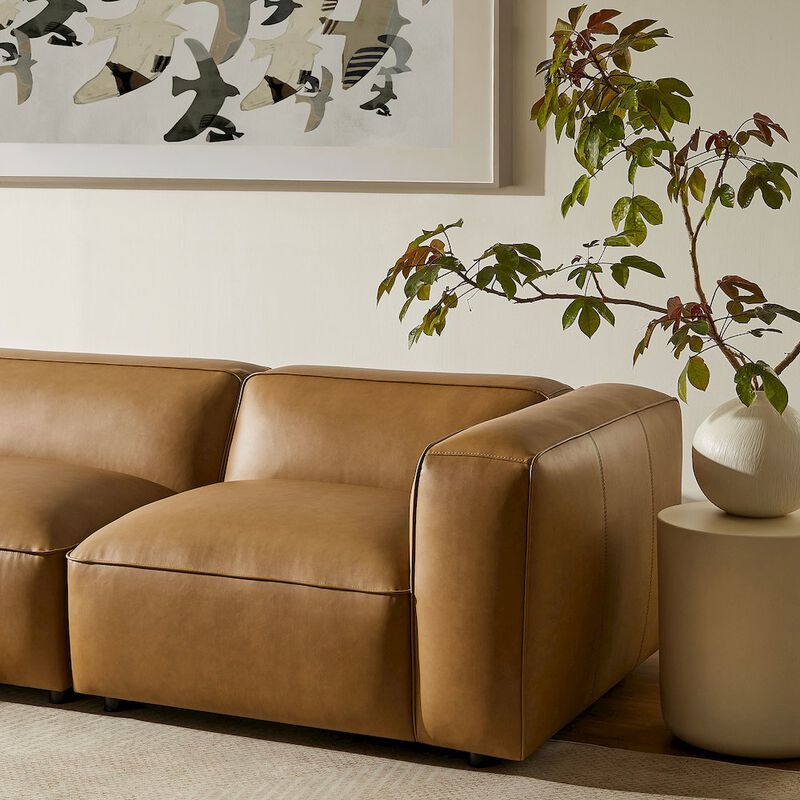 Auren 4-Piece Vegan Leather Modular Sofa Set image number 8