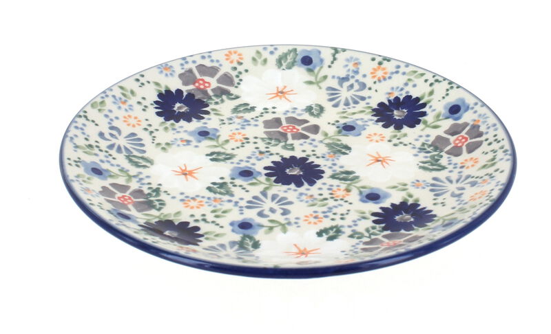 Blue Rose Polish Pottery Susanna Dessert Plate