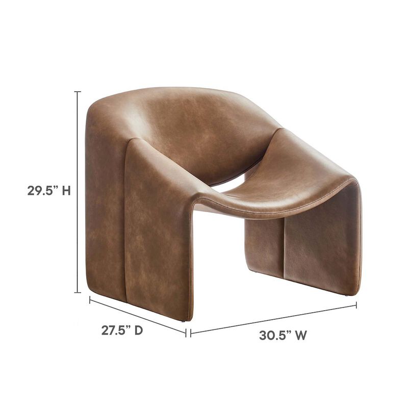 Vivi Vegan Leather Accent Chair image number 2