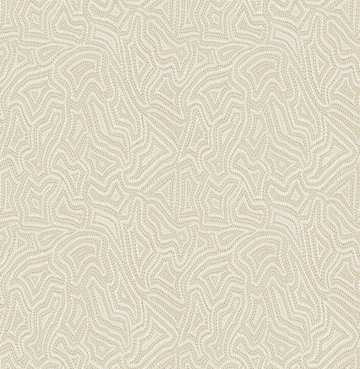 Hollenback Gold Dotted Abstract Wallpaper