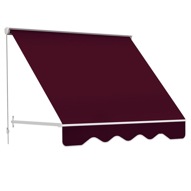 Hivvago 6' Manual Retractable Patio or Balcony Awning image number 0