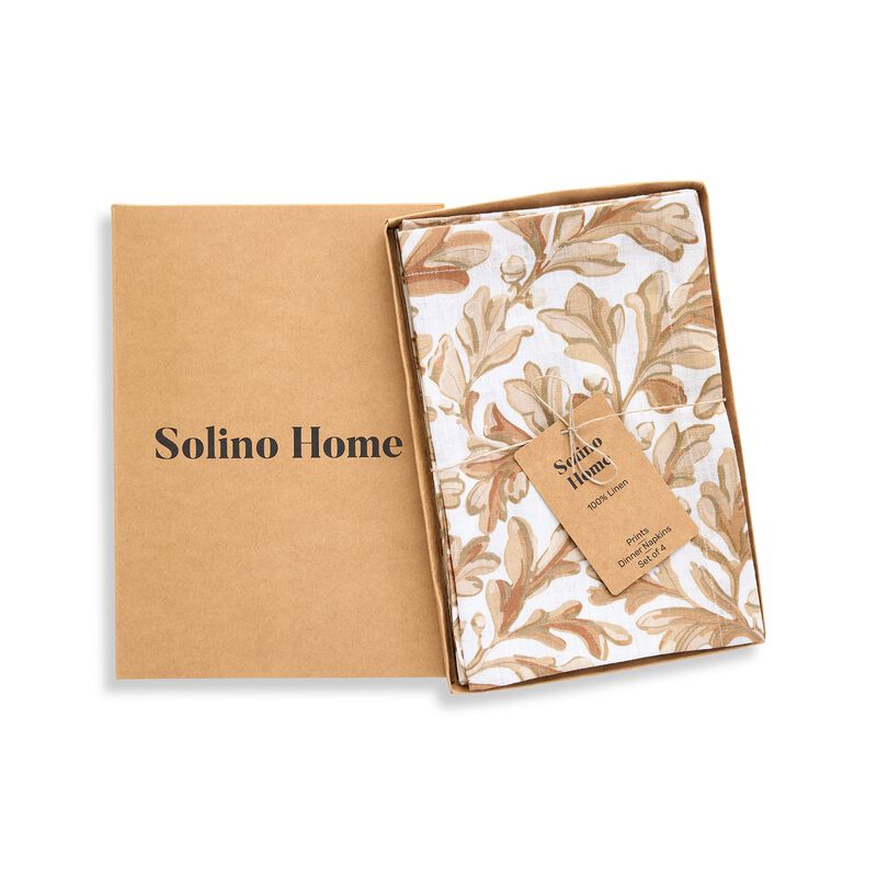 Linen Dinner Napkins - Fallen Leaves image number 3
