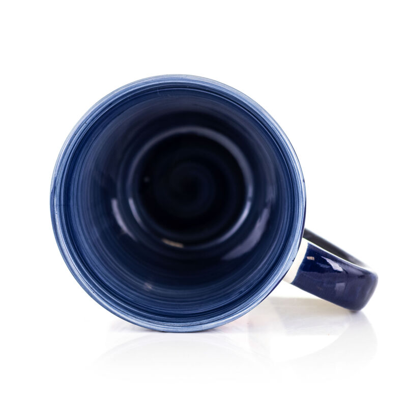 Elama Zen Blue Mozaik 16 Piece Luxurious Stoneware Dinnerware with Complete Setting for 4, 16pc