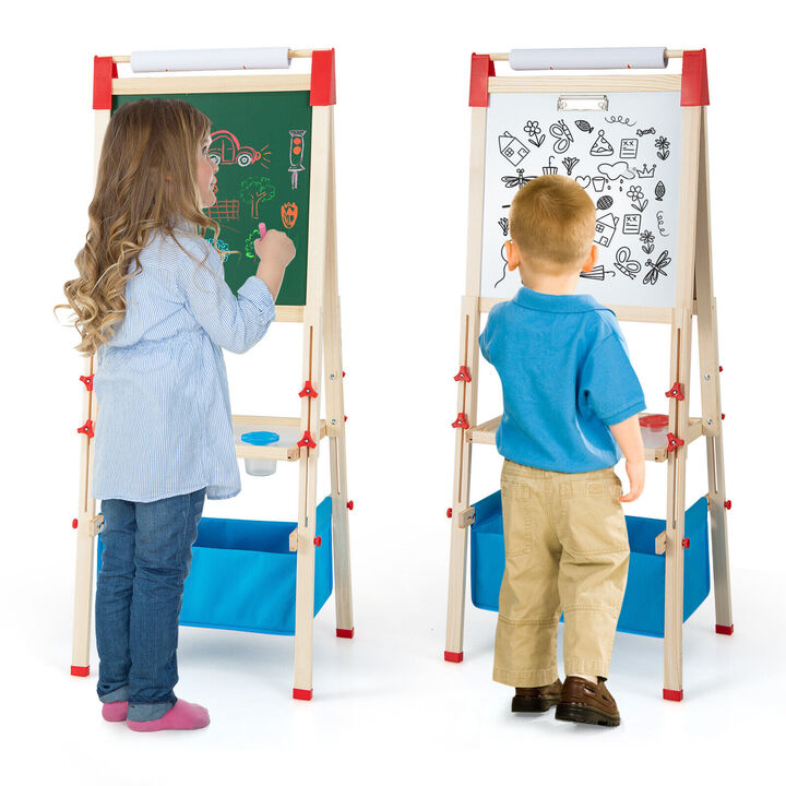 Adjustable 3-in-1 Double-Sided Easel for Kids 3-8 Years Old