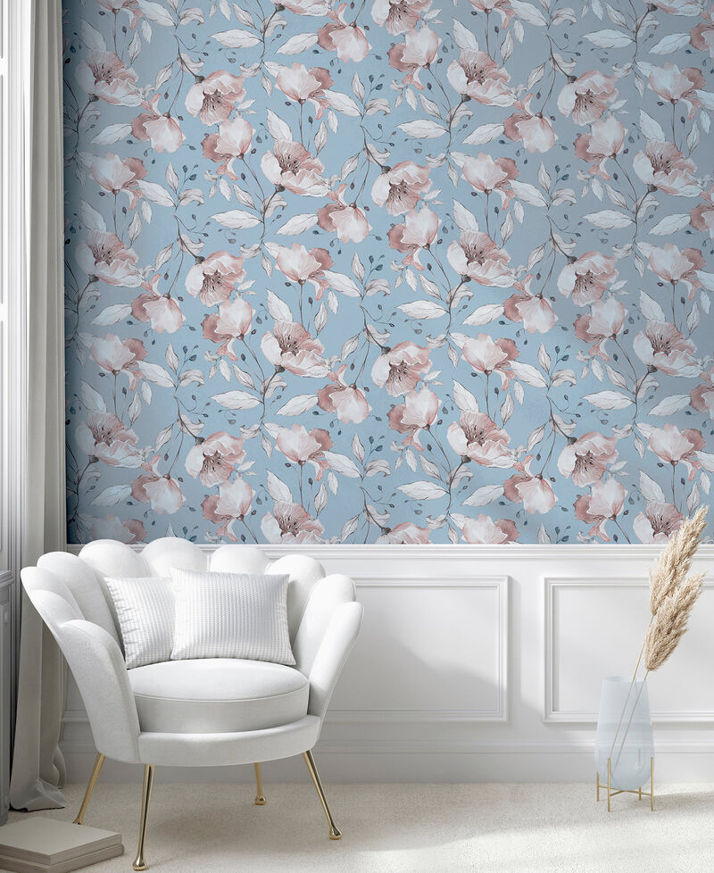 Lillian Pink Floral Wallpaper image number 4