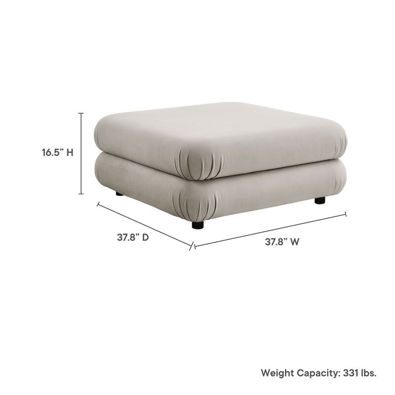 Jubilee Modular Performance Velvet Ottoman image number 2