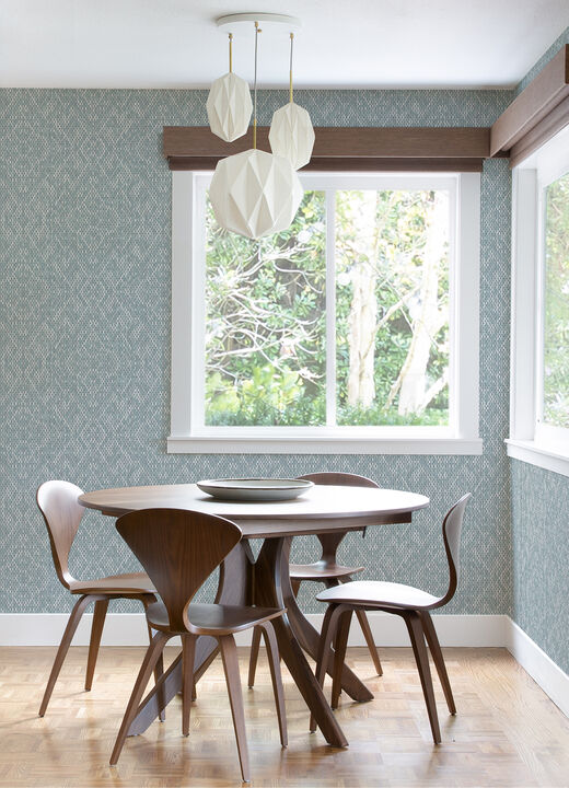 Felix Sky Blue Geometric Wallpaper