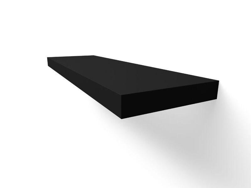 Black Painted Floating Shelf image number 5