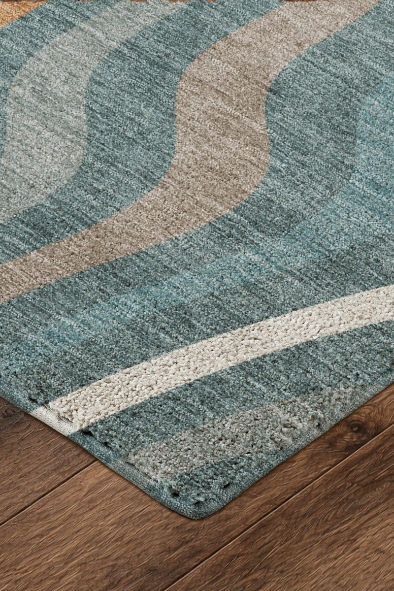 Kenner KN4 Teal 9' x 12' Rug image number 6