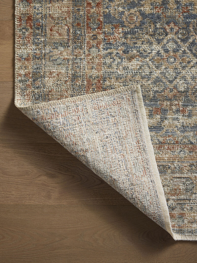 Heritage HER-12 Blue / Rust 2''5" x 10' Rug by Patent Pending