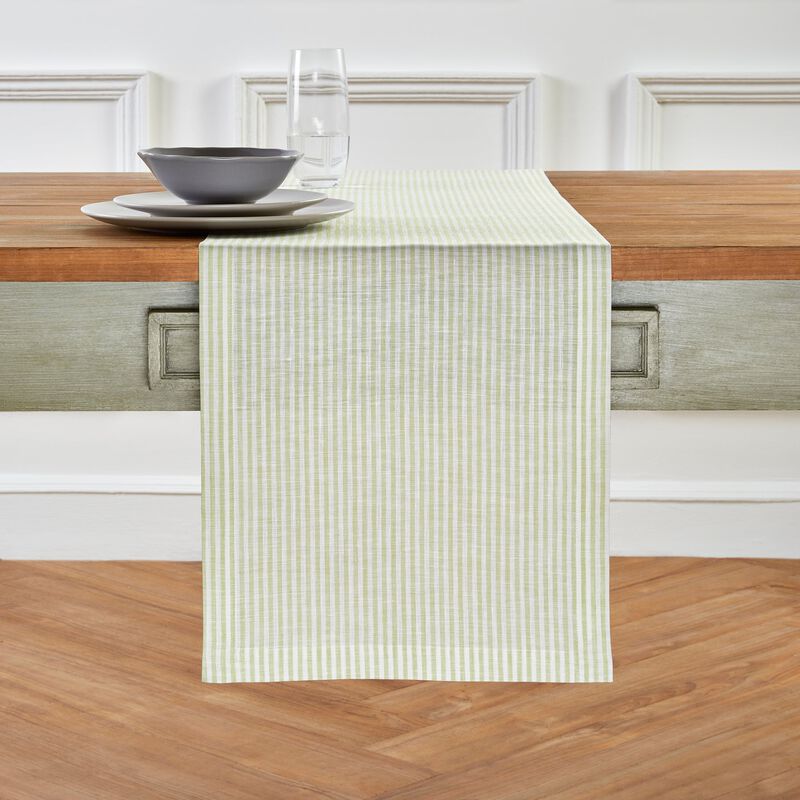 Linen Table Runner - Narrow Stripe image number 0
