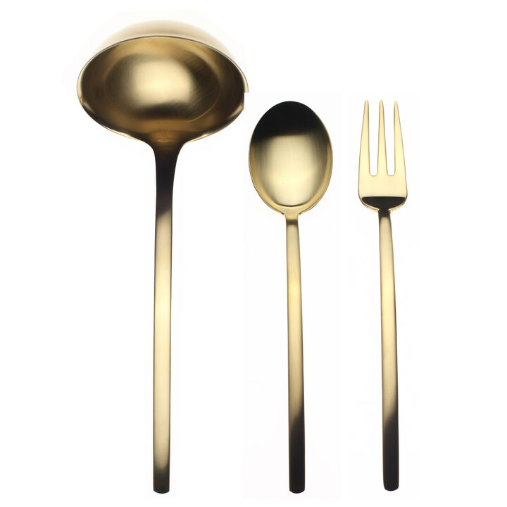 Due Ice Gold Serving Set 3 Pieces