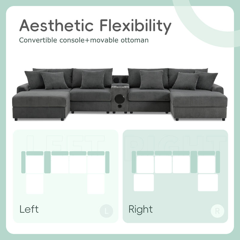 Riwamp U-Shaped Sectional Sofa image number 2