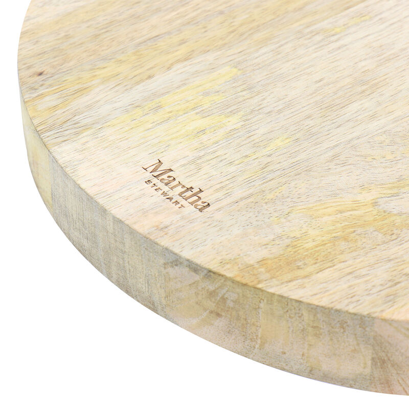 Martha Stewart Mango Wood 14" Round Charcuterie Serving Board