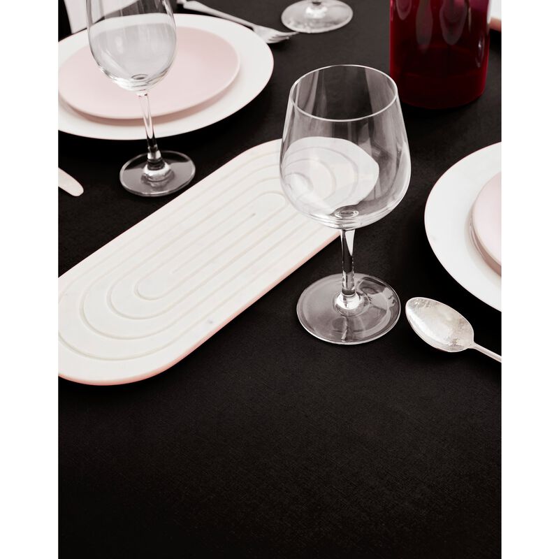 Solino Home Dru - Cotton Linen Plain Tablecloth &ndash; Handcrafted, Machine Washable, Perfect for Holiday and Everyday Dining