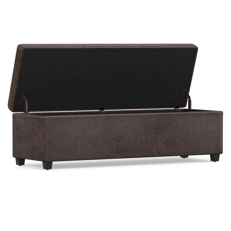 Avalon Extra Large Storage Ottoman Bench image number 3