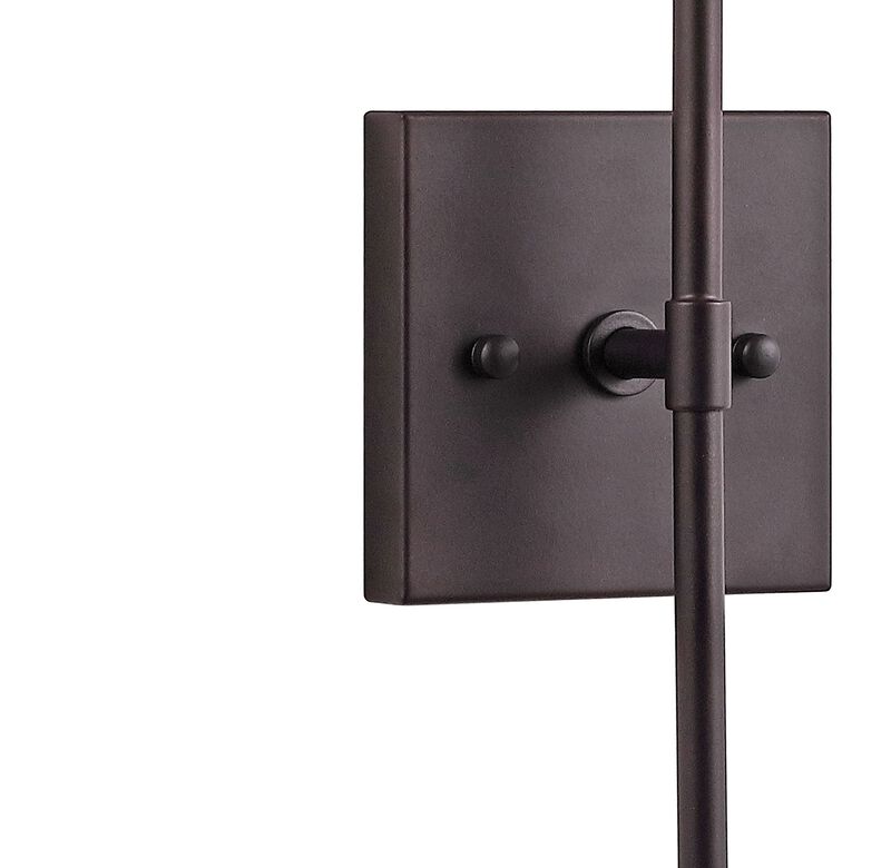 Cato Bohemian Farmhouse Iron/Glass LED Vanity