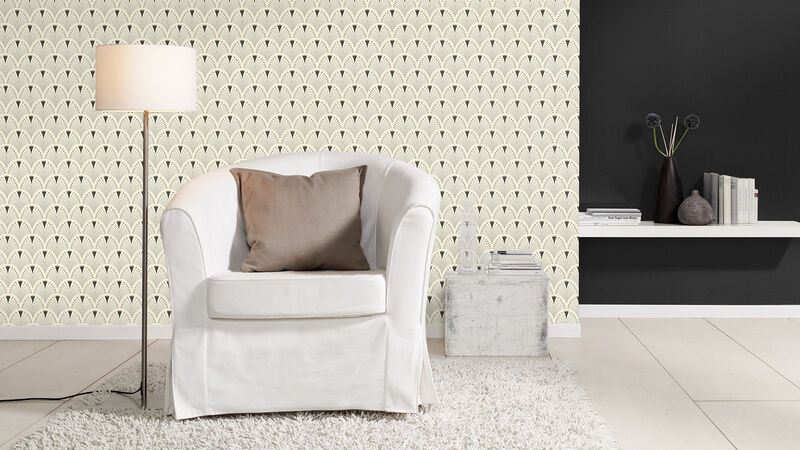 Ruhlmann Cream Fan Wallpaper image number 2