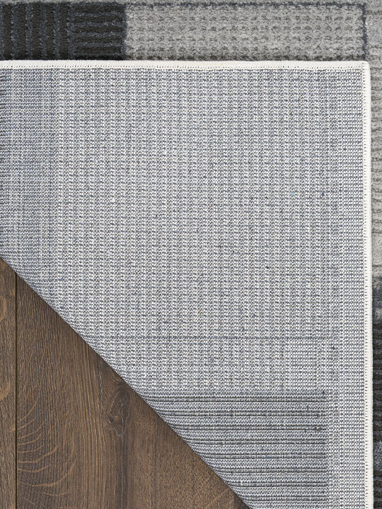 Nordic NRC09 Gray/Black 8' x 10' Rug