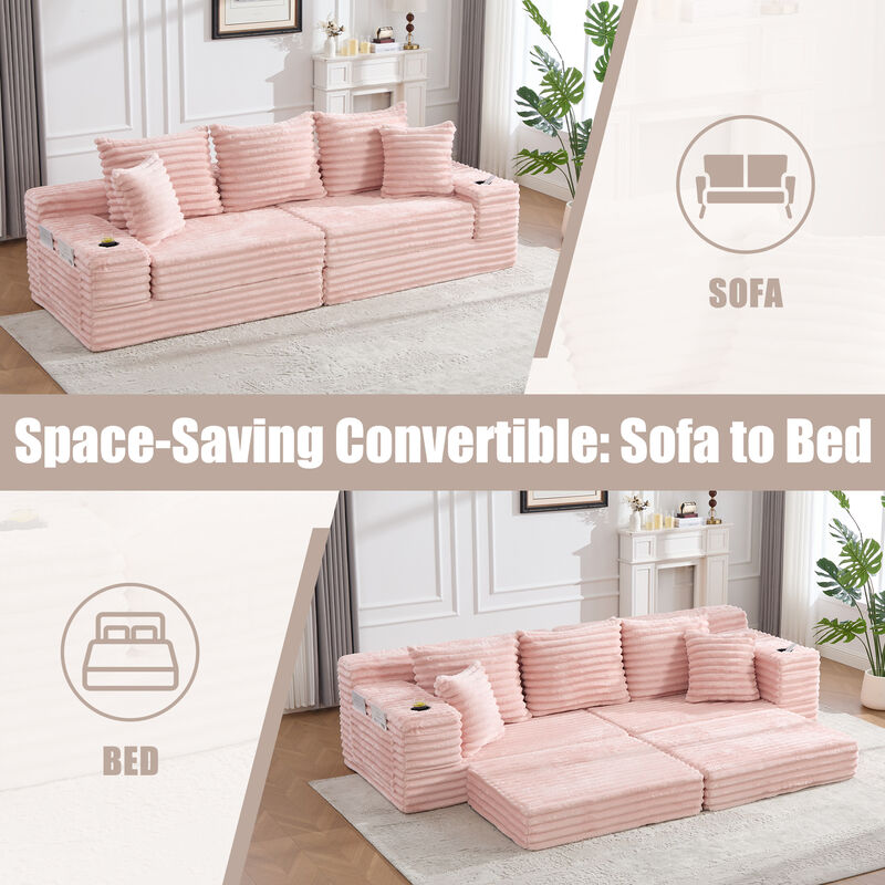 Rulvad Boneless Corduroy Sofa image number 6