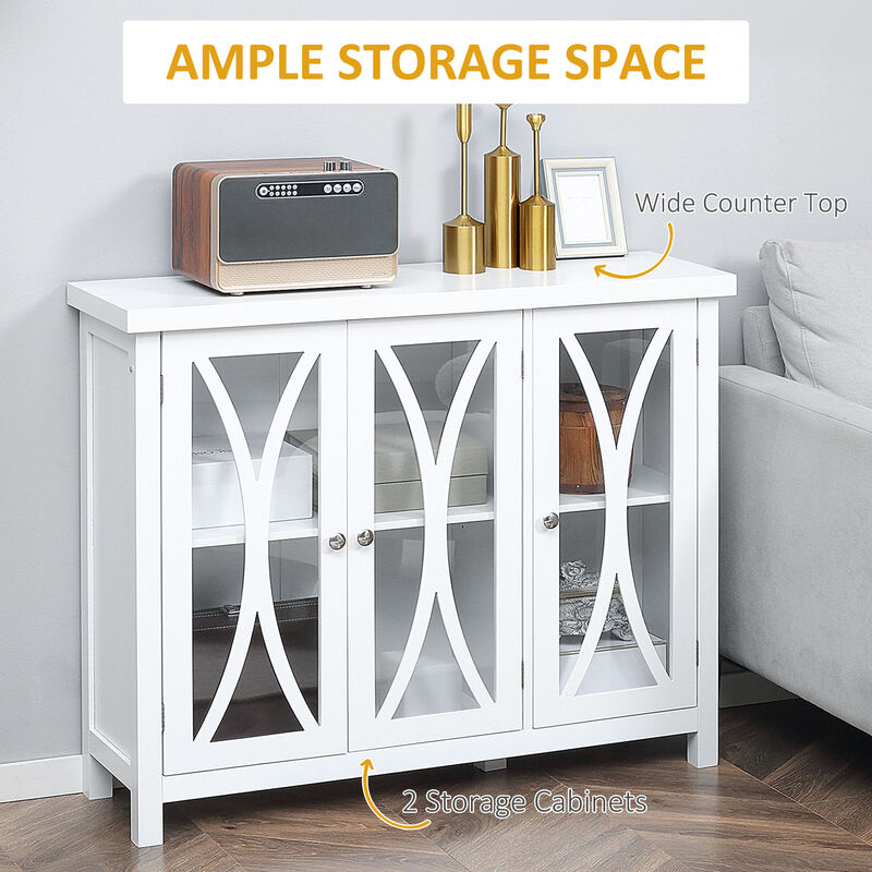 Compact Kitchen Storage Cabinet with Drawers and Cupboard Space