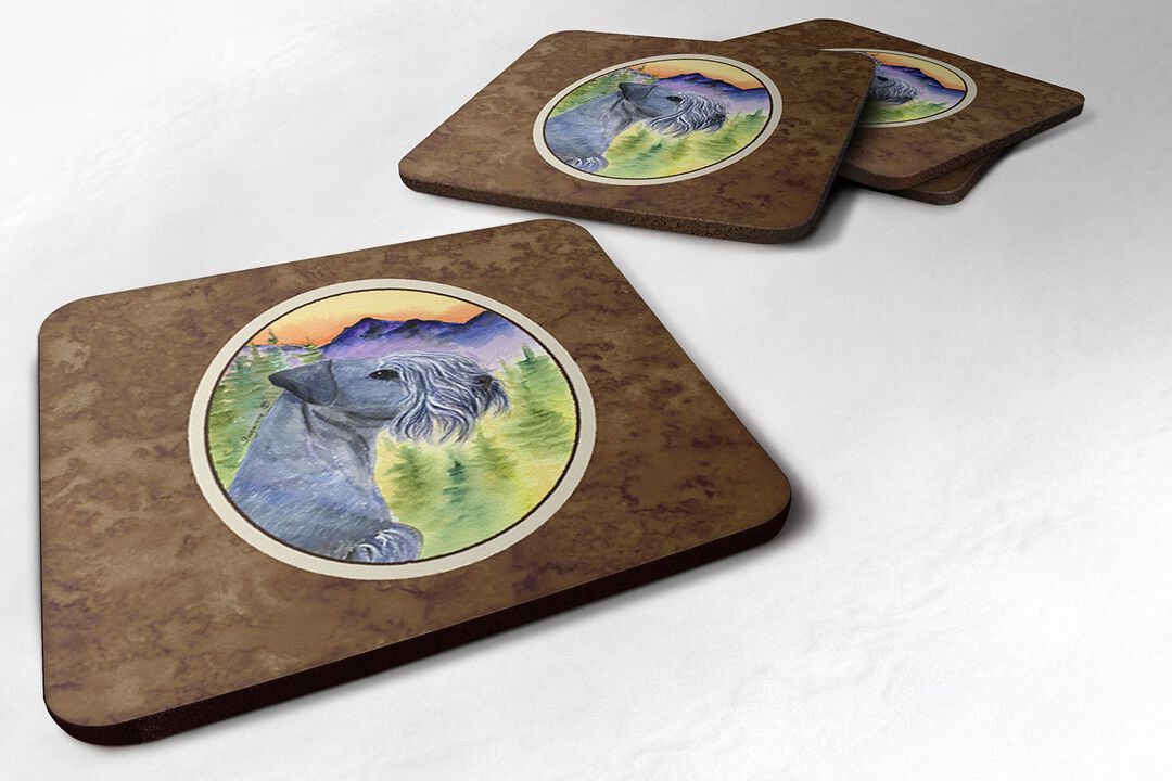 Caroline's Treasures SS8232FC Cesky Terrier Foam Coasters (Set of 4), 3.5 H x 3.5 W, Multicolor